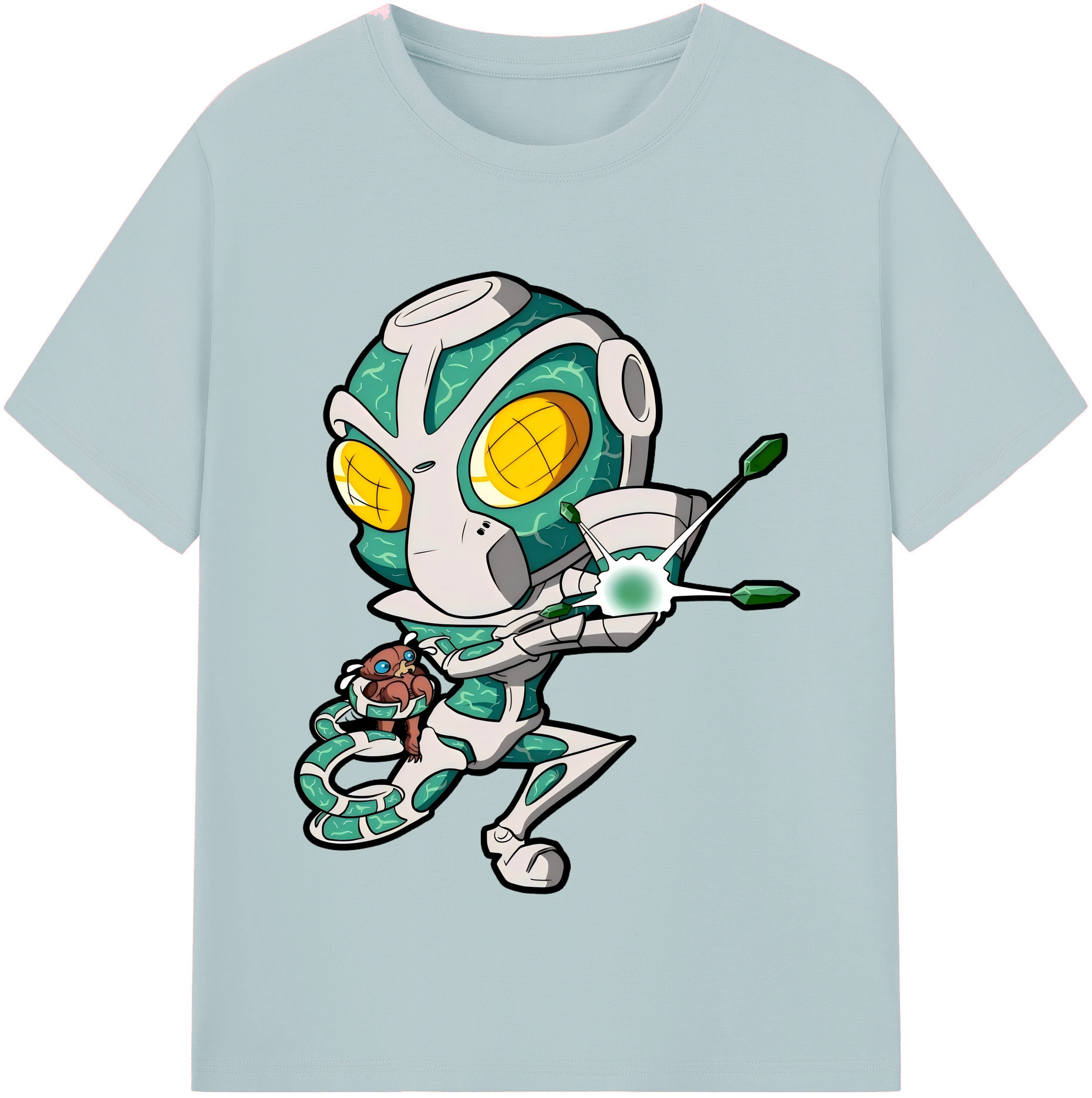 （画像用） ジョジョの奇妙な冒険 花京院 典明（かきょういん のりあき） JoJo's Bizarre Adventure Kakyoin Noriaki 綿100％半袖Tシャツ（フロントプリント）